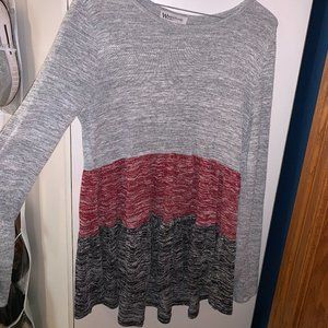 Ruffled Lightweight Sweater -- Small